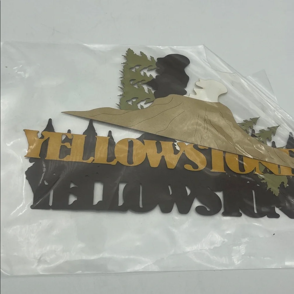 Wyoming Yellowstone Park Scrapbooking Supplies Die Cut Stickers Embellishments